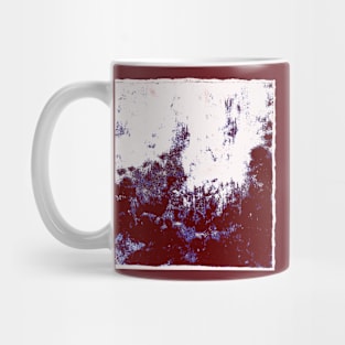 Citywave through Window in Maroon with White foam Mug